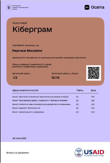 Сертифікат